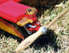 Powder-coated Fox 35 (with custom engine mount)on Rusty Brown's Flying Maniac